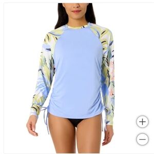 NWT Hurley Women's Sun Shirt Blue Small